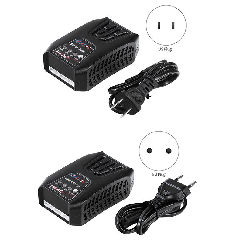 H4AC 20W Mini Opladen Balans Lader Voor 2-4S Lipo/Life/Lihv Batterij Rc Charger