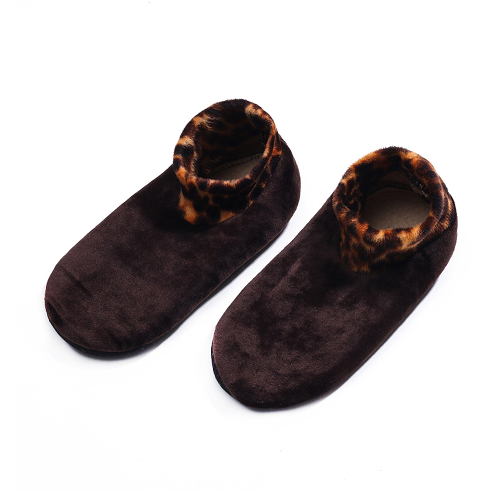 Non Slip Socks Tile Wood Floors Anti-Skid Crew Grip Socks Warmth And Velvet Thickening Autumn And Winter For Adults: maroon for women