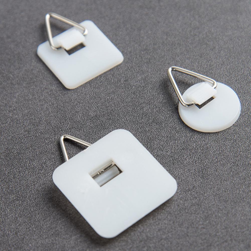 Muurhaken zonder boren Plaathaken Zelfklevende opberghaken Fotohangers voor huisdecoratie Eenvoudige installatie voor muur