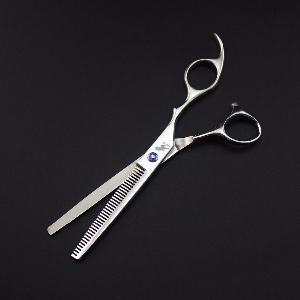 7 inch Pet Dog scissors Set pet grooming kit direct dense thinning scissors and curved pet grooming scissors