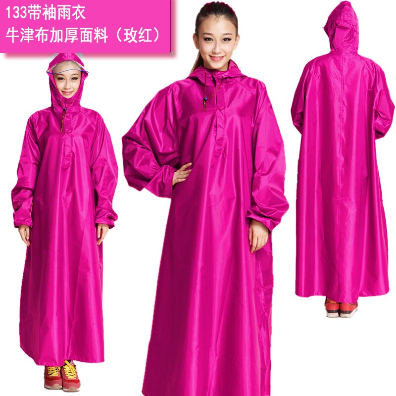 Waterdichte scooter nylon regenjas jas plastic overall regenjas lichtgewicht outdoor chubasquero mujer poncho pluie  jj60yy: F / Xxxl