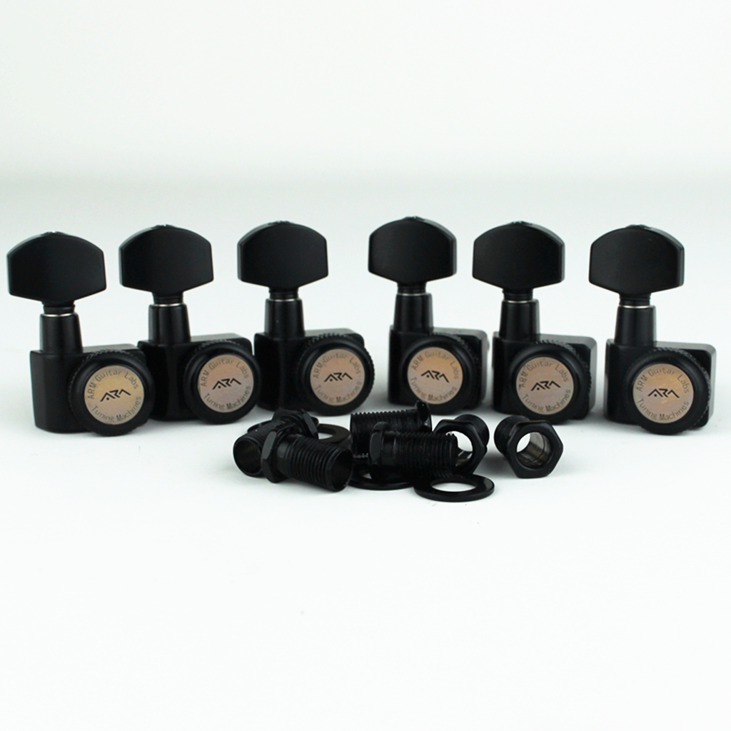 ARM Electric Guitar Metal Lock String Tuner Winder No Screws Needed ST TL SG LP Head Chromium Black Golden: Burgundy