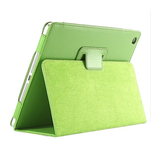 9.7'' Folio Stand Coque for iPad Air 1 Air 2 Case Magnetic Smart Flip PU Leather A1566 A1474 A1475 Funda for iPad Air 1 2 Cover: Green