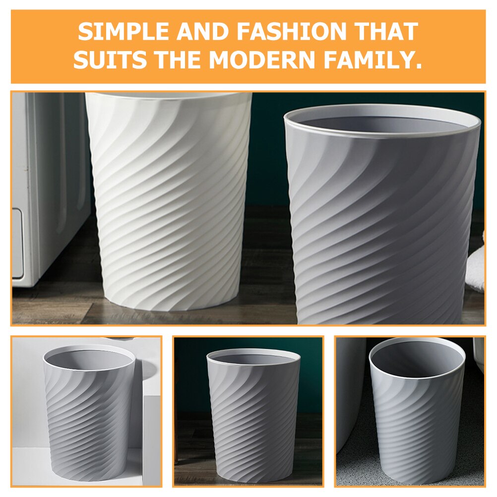 Office Home Use Ash-bin Round Shape Garbage Bucket Household Furnishing