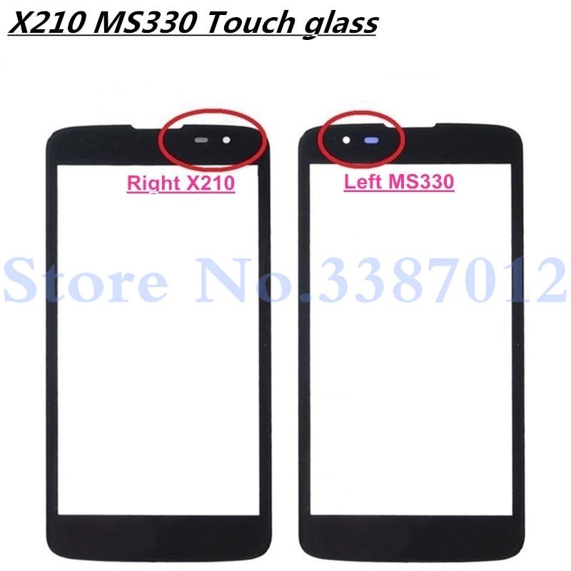 5.0'' Touch Screen Lens For LG K7 X210 X210DS MS330 LS675 Mobile Phone Touch Panel Outer Glass LCD Display Front Screen