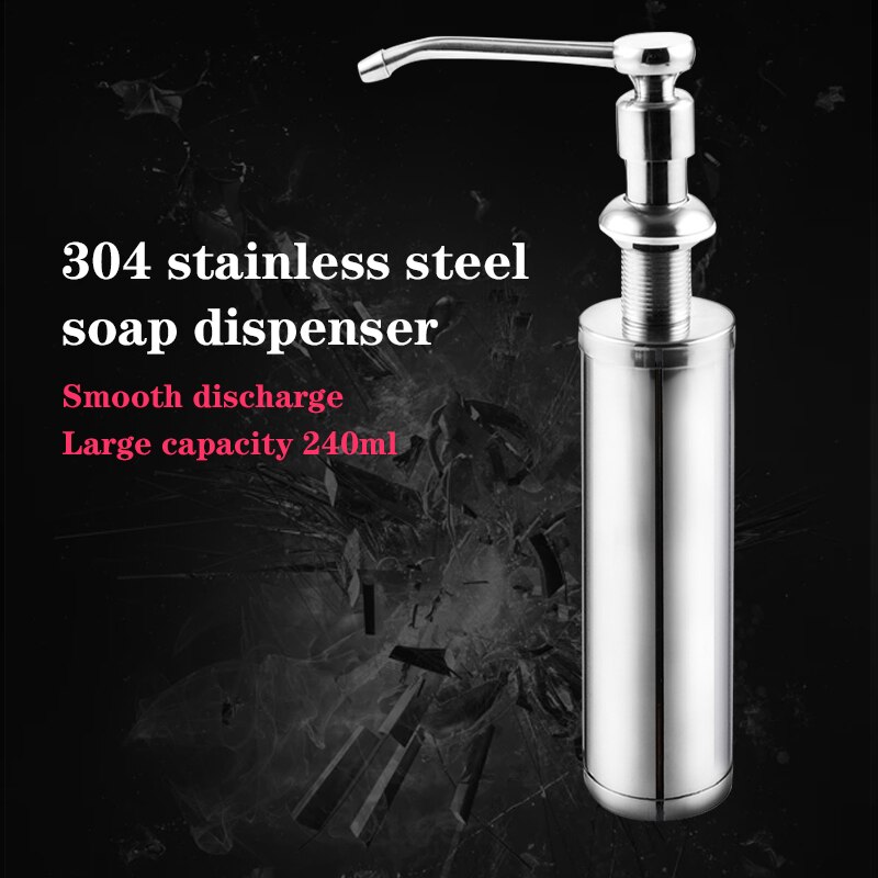 Tvättställ tvättmaskin abs plast inbyggd lotion pump plastflaska för badrum och kök flytande tvål organisera 300ml