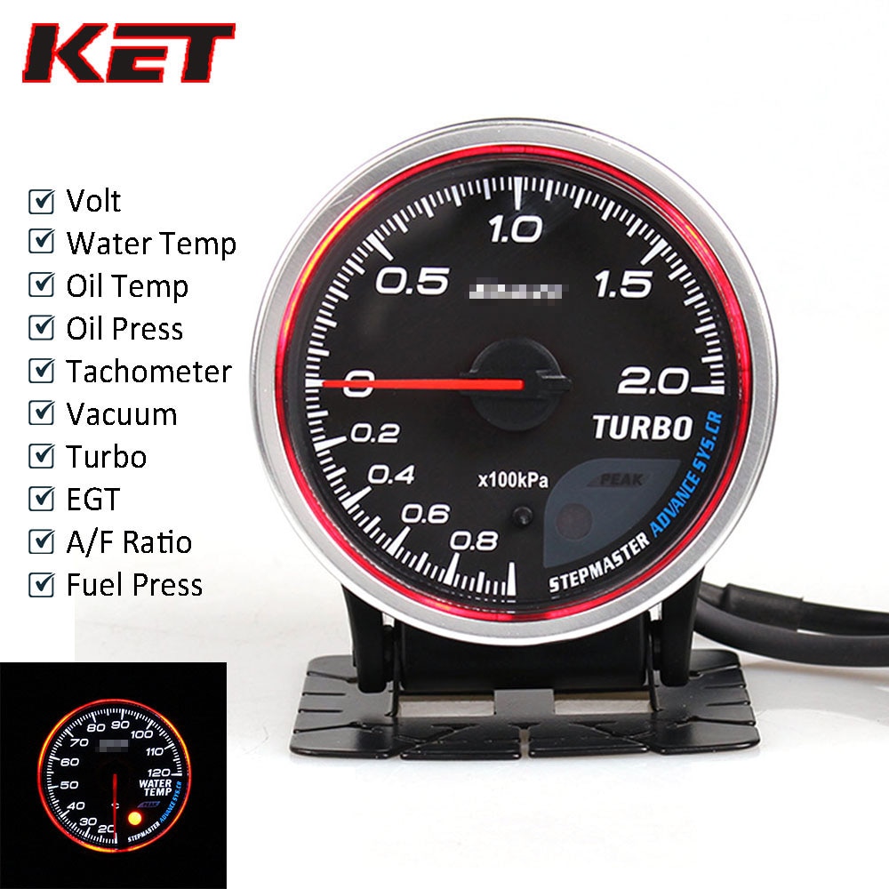 Defi Advance CR 2.5inch 7Colors Oil Pressure Gauge Volt Water Temp Oil Press RPM Boost Turbo EXT Temp Fuel Press Car Auto Gauge