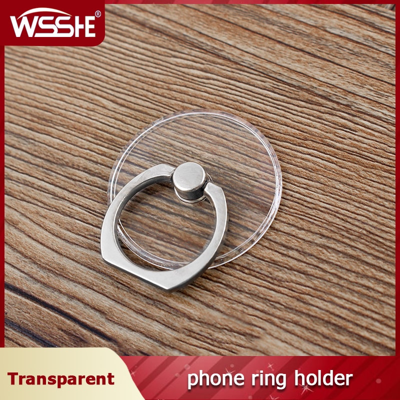 Transparante Telefoon Ring Houder Mode Smartphone Grip Universele Ondersteuning Telefoon Voor Iphone 12 Mini Samsung S21 Oneplus 9