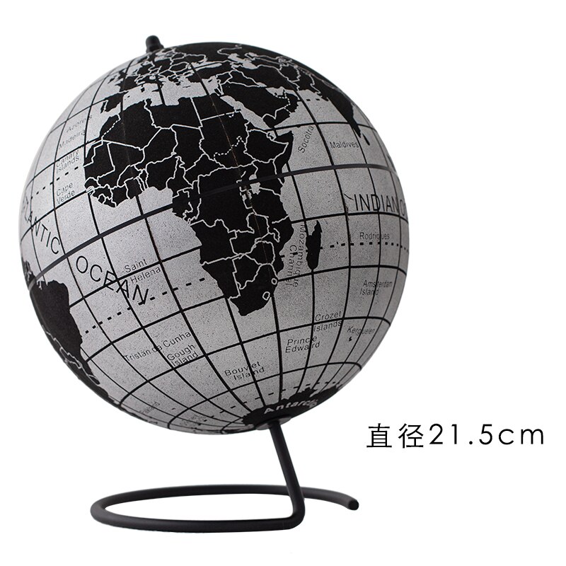 15/18/21/25Cm Engels Kurk Globe Geografie Onderwijs Levert Creatieve Meubels Eenvoudige Decoratie Fotografie Decoratie props