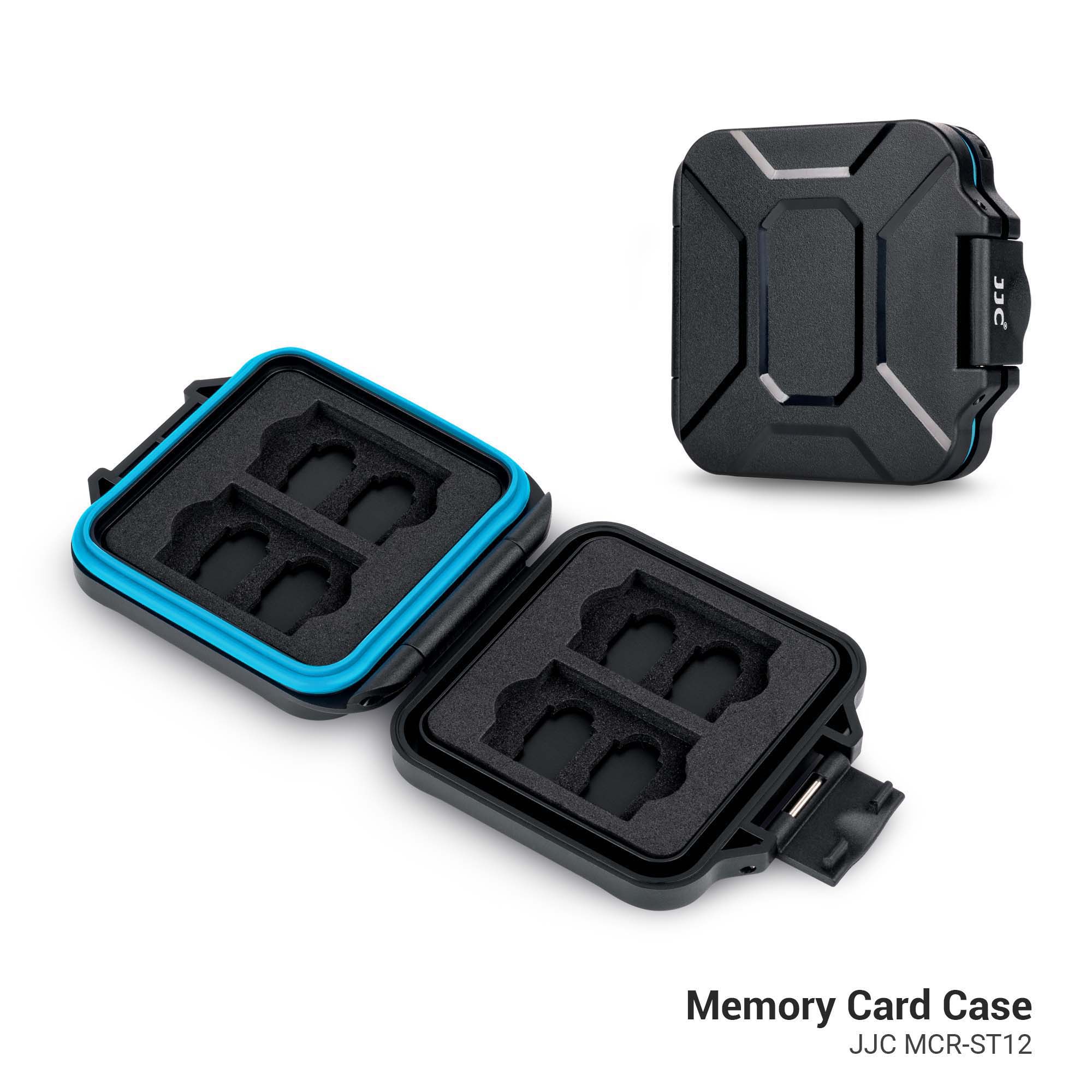 JJC-funda ultrafina para tarjetas SD, organizador de tarjetas Micro SD, caja de almacenamiento para tarjetas de memoria para 4 tarjetas SD SDHC SDXC + 8 tarjetas Micro SD TF