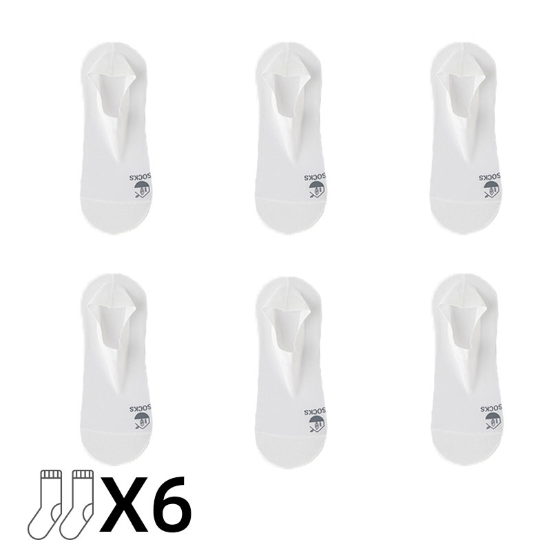 6 par/set calcetines náuticos calcetines invisibles de seda de hielo para hombres suela de algodón puro desodorante calcetines finos transpirables absorbentes: Negro Azul