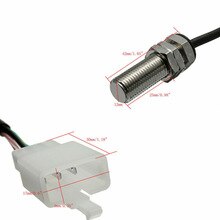 2x magneter odometer sensor kabel digital för motorcykel hastighetsmätare varvräknare 1.5m kabel 3- pin användbar