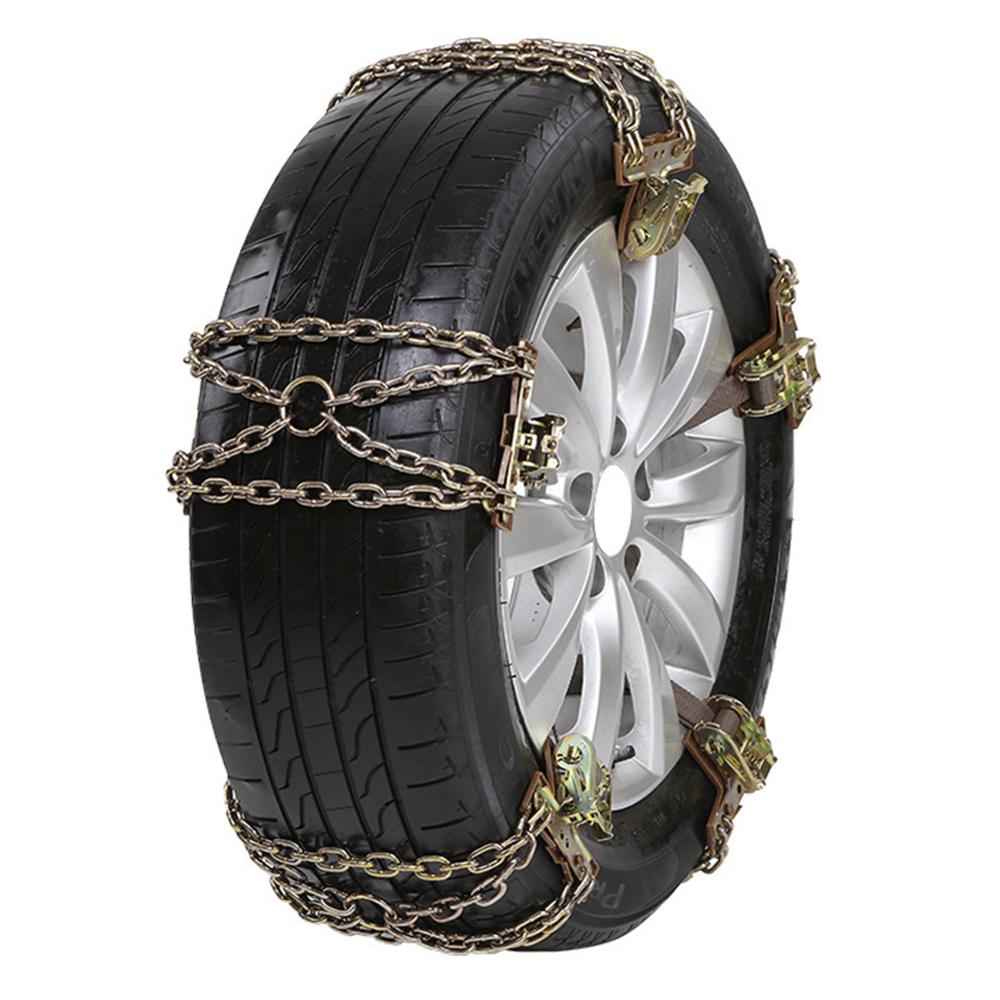 Chaînes à neige de voiture Composite réglable pneu chaînes à neige anti-dérapant chaîne à neige d'urgence avec largeur de pneu varier 8 pièces/ensemble