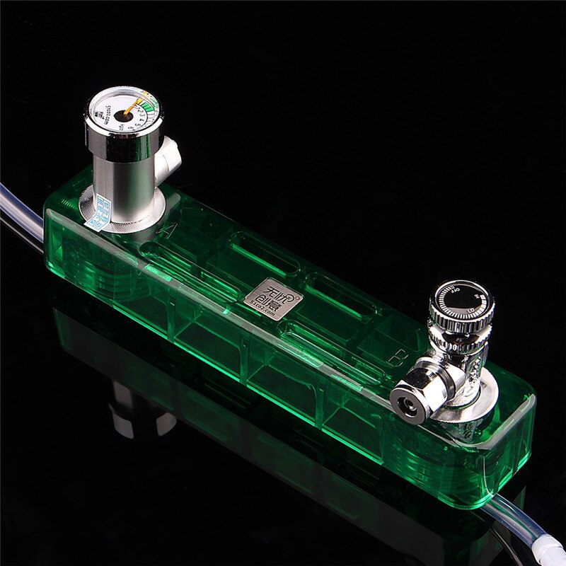 Diy Co2 Diffuser D501 Kit Planted Aquarium Co2 Diffuser Needle Valve Pressure Gauge Generator Green