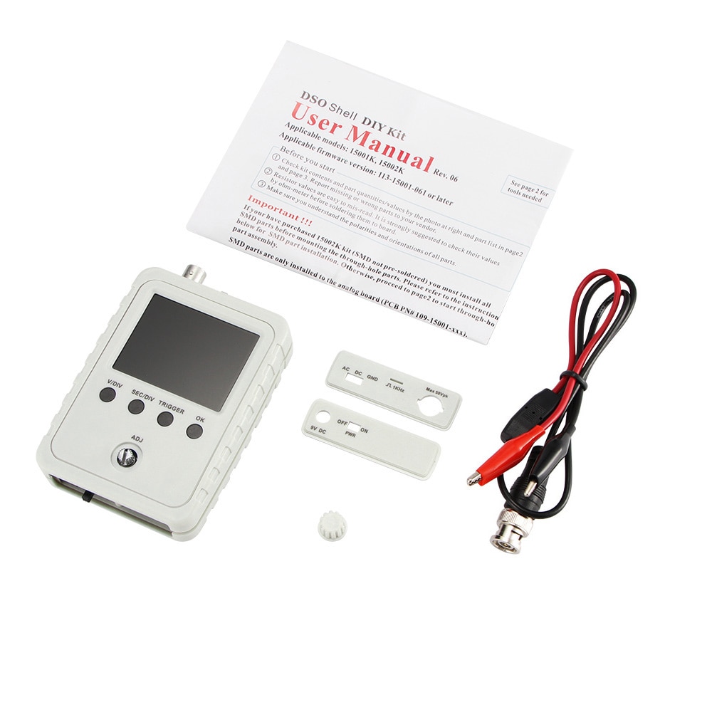 Fully Assembled Orignal Tech 15001K DIY Digital Oscilloscope Kit With Housing case box