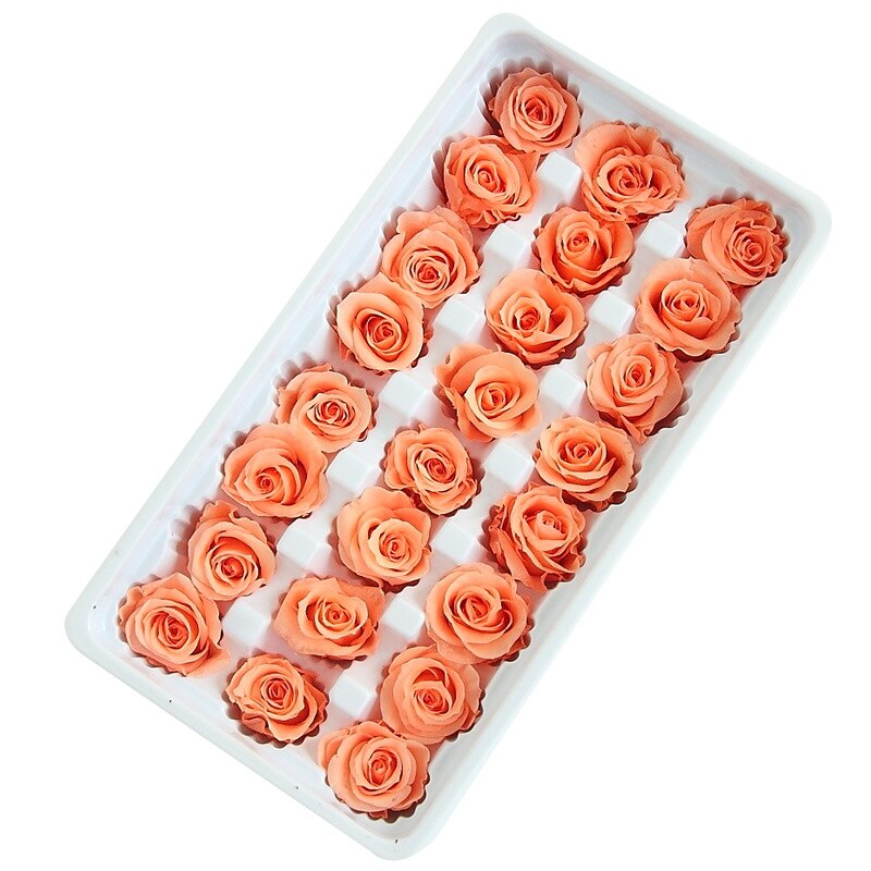 24pcs/box Preserved Flowers Eternal Life Flower Rose in box Immortal Flowers mothers day Material Box DIY Level B 2-3: L
