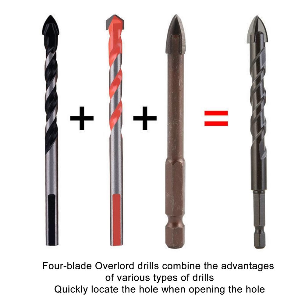 Concrete Drill Bit Set Tile Carbide Tip Set for Wood Ceramic