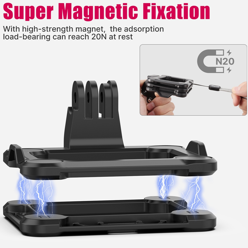 Ulanzi GP-16 Magnetic Action Camera Quick Release Bracket Gopro Accessories Release Bracket Adapter for GoPro Hero 10 9 8