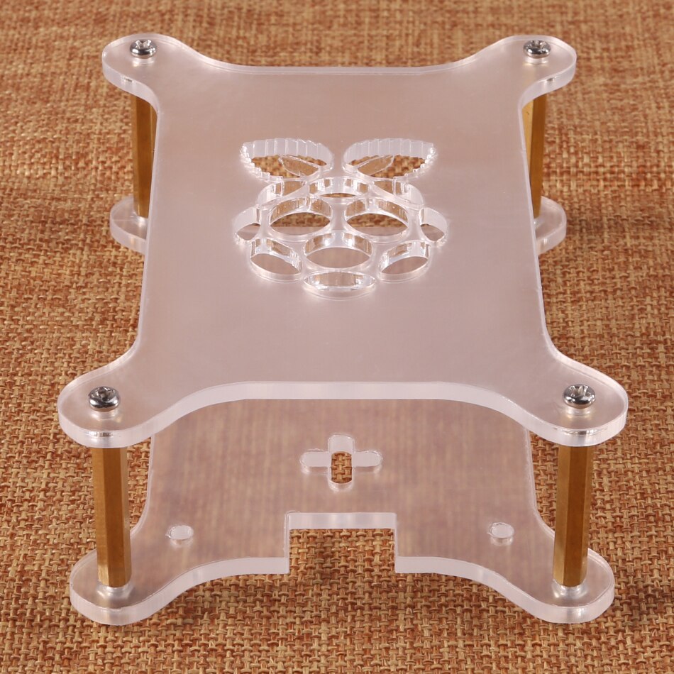 Raspberry Pi 4 Case Acryl Case Stapelbaar Hond Bone Box Clear Behuizing Past Raspberry Pi 3 Model B 3B Plus 2B 4B