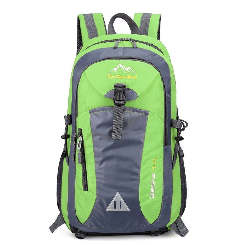 40L unisexe sac à dos étanche hommes Sports de plein air sac à dos montagne escalade sac à dos randonnée Trekking Camping engrenages: Green