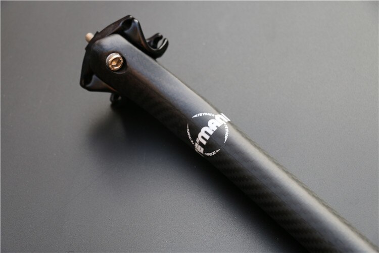 TEMANI Full Carbon Fiber Bicycle Seatpost MTB/Road Bike SeatPost Offset 20 degrees Bicycle parts 25.4/.27.2/30.8/31.6*350/400mm