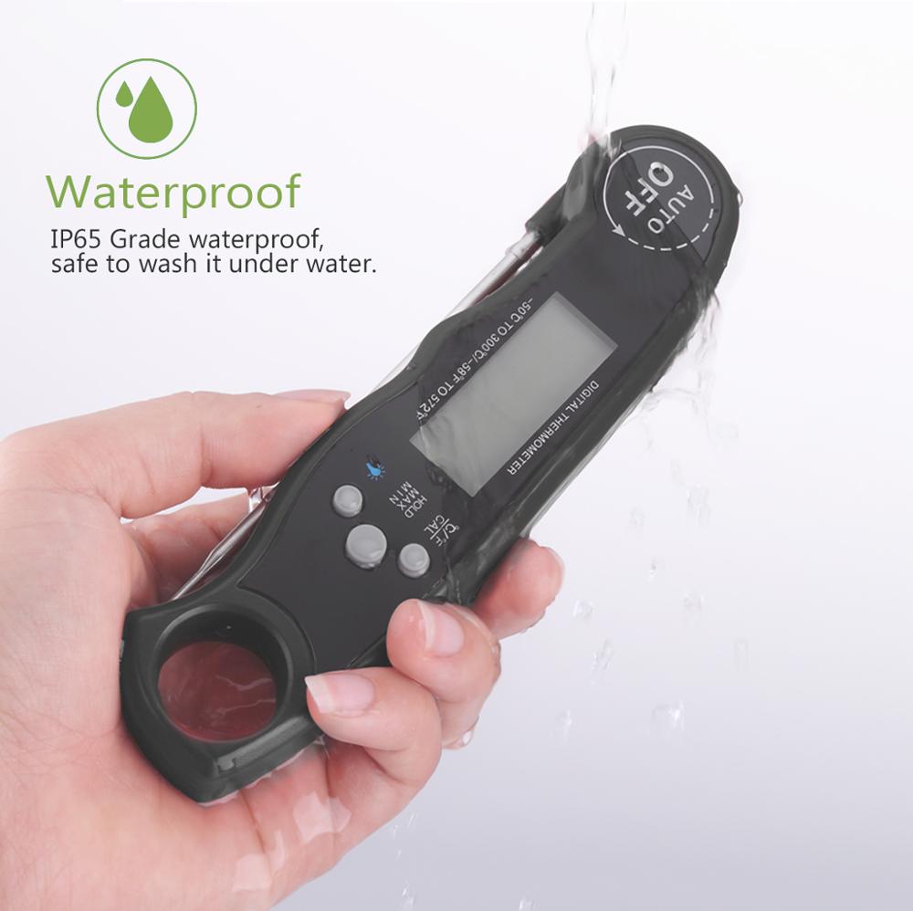 AMIR thermomètre numérique pour viande BBQ | Thermomètre électronique étanche pour viande, thermomètre de cuisine, sonde de cuisine, eau thermomètre à lait