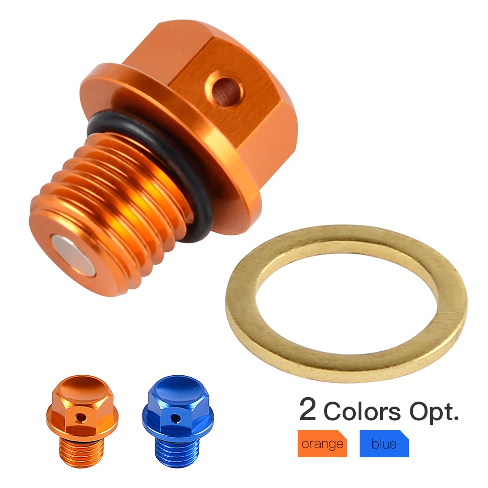 Magnetisk olieaftapningsbolt passer til ktm 50 125 200 250 300 350 450 530 sx sxf exc xc xcw xcf 690 950 990 super duke adventure