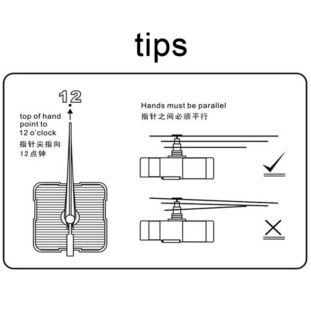 Klok reparatie onderdelen wandklok kern klok accessoires wandklok handig economisch rond diy acryl zwart & witte wijzers