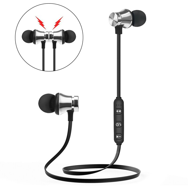 Gnetic Bluetooth 4.2 Adsorptie Draadloze S8 In-Ear Oortelefoon Met Microfoon Sport Hoofdtelefoon Bass Stereo Oortelefoon Voor Alle telefoon