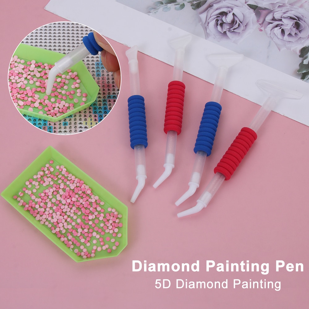 Lápiz para pintura de diamantes 5D, codo antifatiga, punto de cruz, accesorios de costura, manualidades, bordado, 1 ud.
