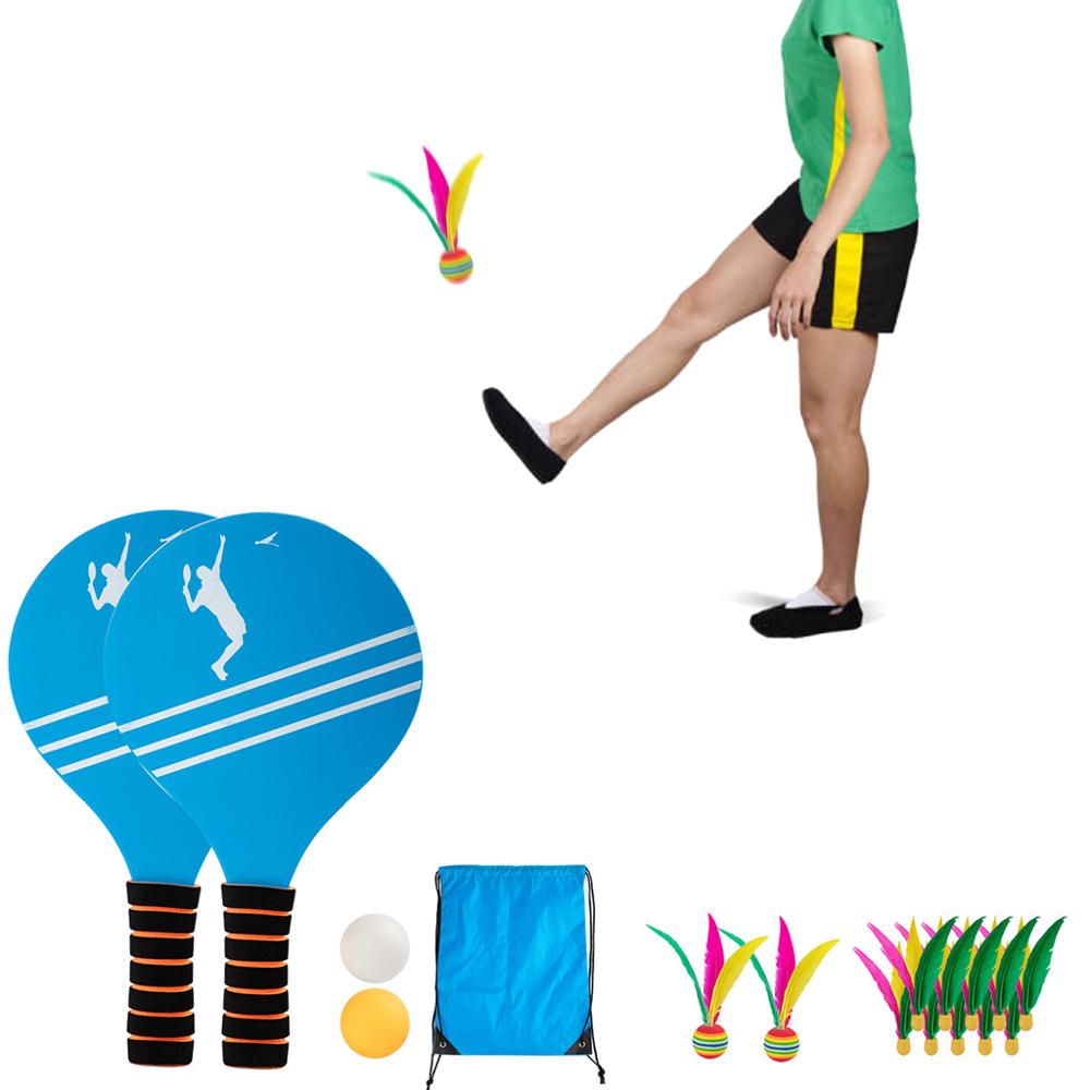 Conjunto de bastão e bola de remo para crianças, de alta qualidade, entretenimento familiar, badminton, área interna/externa, jogo de badminton