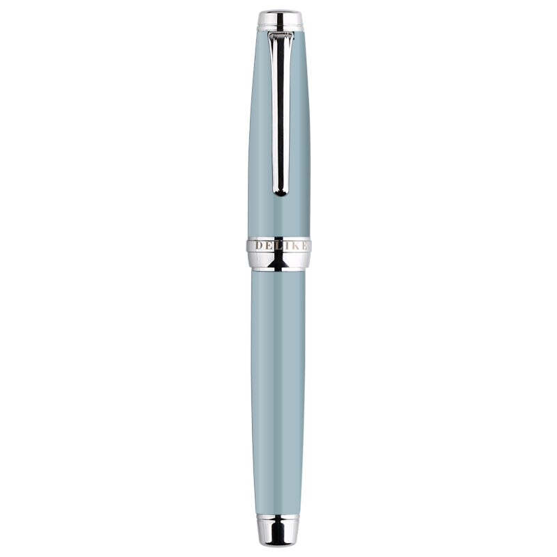 MoonMan-pluma estilográfica de Metal para estudiantes, suministros escolares de oficina, escritura, tinta suave, vitalidad juvenil, a la , DELIKE-3: Light Blue / F 0.5mm Bend Nib