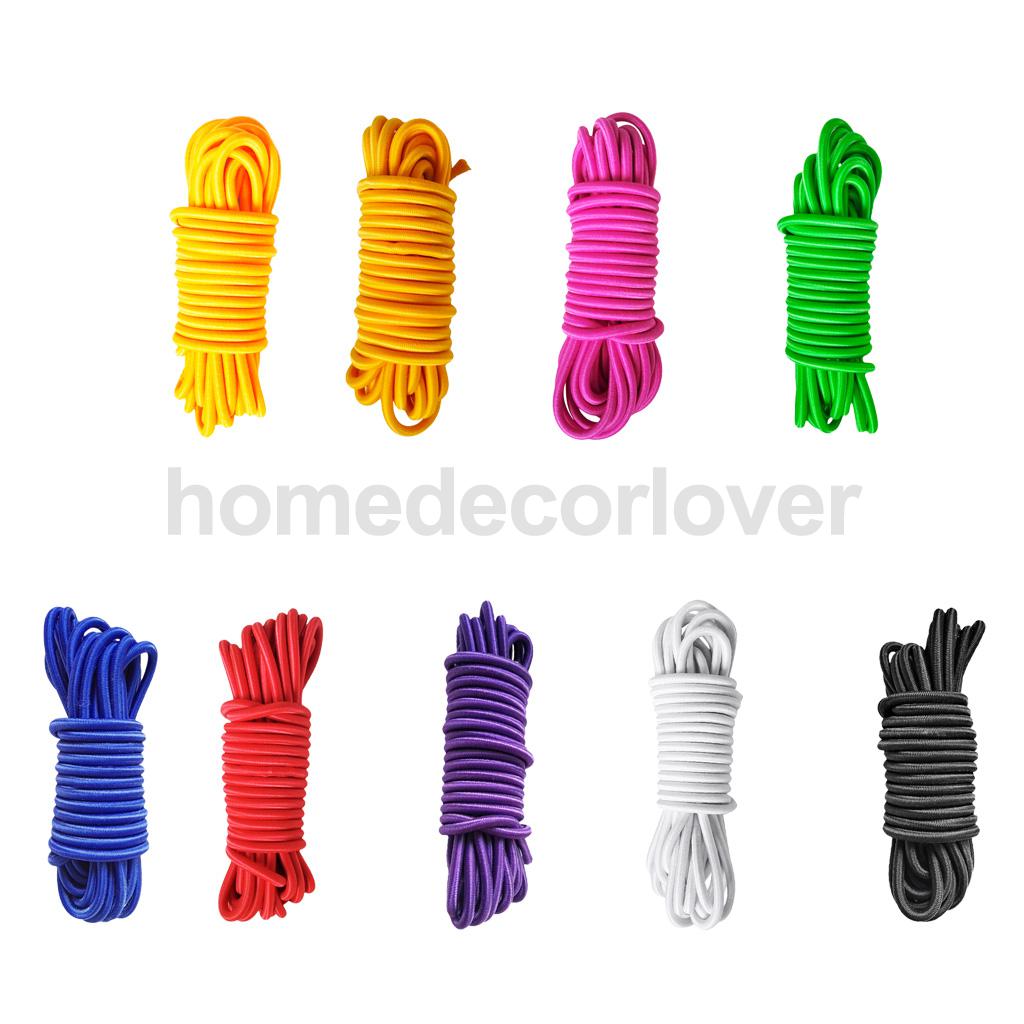 4mm x 10 meter sterk elastisch bungee-koord schokkoord vastbinden doe-het-zelf verschillende kleuren