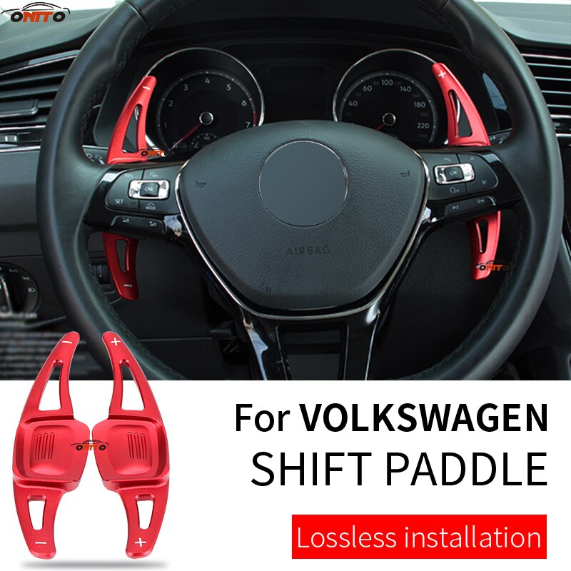 Palanca de cambio de volante de coche accesorio de Auto palanca de cambios extendida 2 unids/lote apto para vw C-TREK TERAMONT TIGUAN L PHIDEON CC