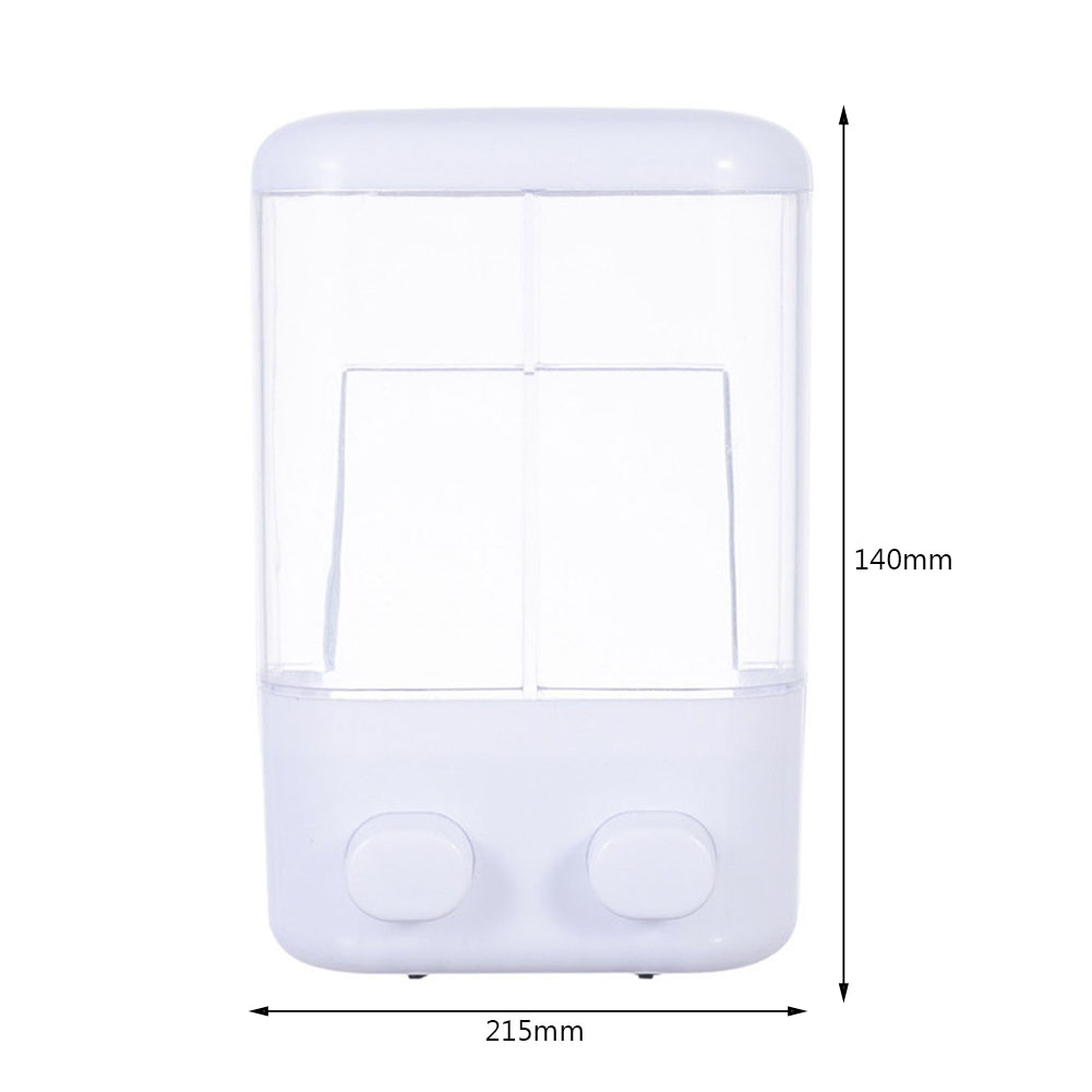 500ML Liquid Soap Dispensers Bathroom Wall Mount Shower Shampoo bottle Lotion Container Holder Non Perforated Hotel Toliet: 1000ml