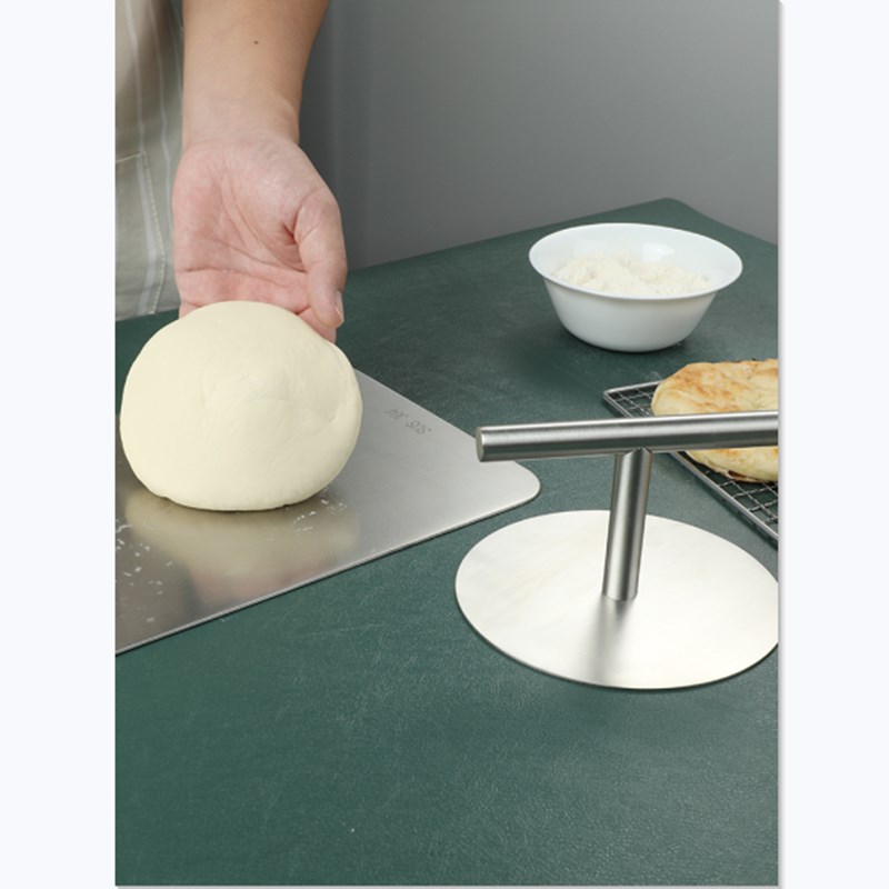 Presse à Tortilla ronde avec poignée en acier inoxydable, outil de cuisine pratique pour la maison, pression manuelle, tarte, croûte, pâtisserie