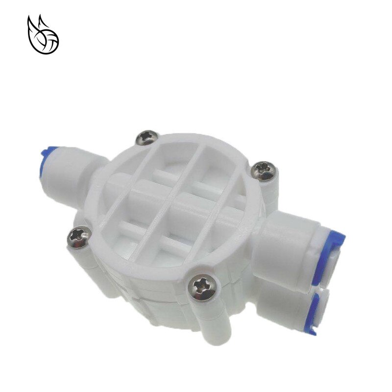 Válvula de ósmosis inversa RO de 4 vías, manguera OD de 1/4 pulgadas, conexión rápida, ajuste de válvula de diafragma para purificador de agua, dosificador de agua pura
