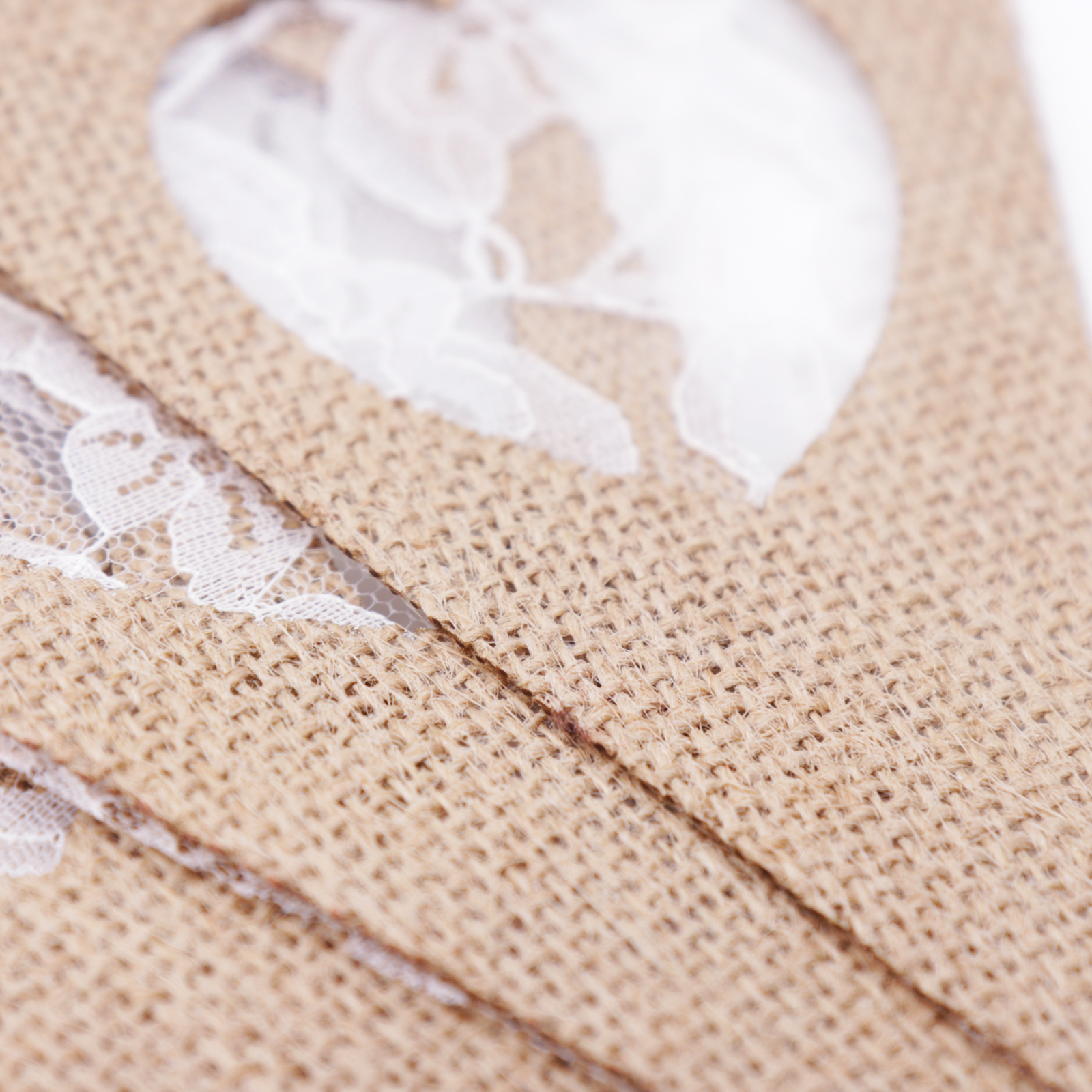 10 flaggor/kedja diy jute tyg bunting banderoll spets hjärta form vintage bröllopsfest banderoller rustik bröllopsdekoration