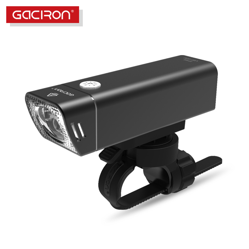 Gaciron Fahrrad Scheinwerfer Eingebaute 2500 mAH Batterie USB Ladung 600 Lumen 9 stunden Laufzeit Seite Sichtbar Radfahren Front Beleuchtung