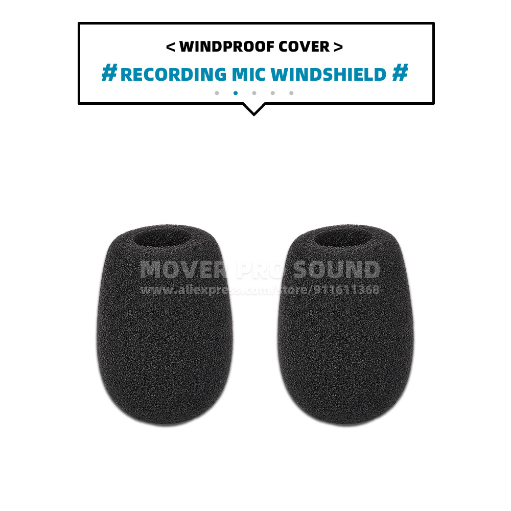 Esponja de proteção para-brisa, capa de espuma à prova de vento para rodagem de vídeo, microfone, câmera microfone, filtro pop
