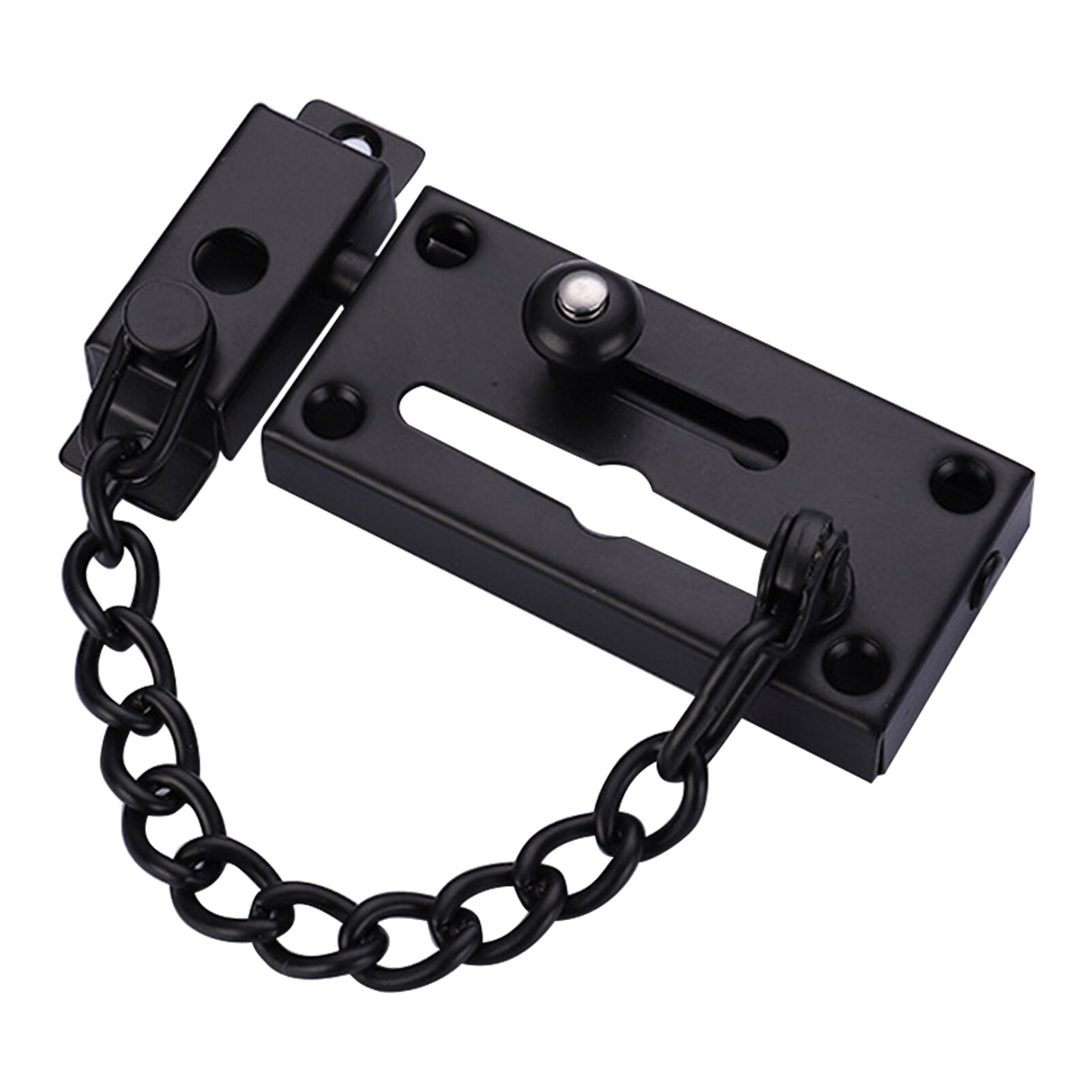 Modern Door Chain Lock Multifunction Stainless Steel Gate Slide Bolt Latch Barn Anti Theft Easy Install Home Durable Heavy Duty