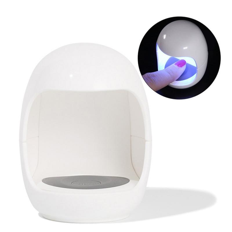 1Pcs Ei Vorm Fototherapie Lamp Mini Led Nagel Licht 3W Timing Nail Fototherapie Machine Reizen Thuis nail Droger