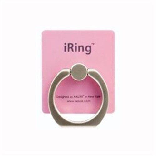 Telefonholder universal mobiltelefon iring 3d stativ finger grep stativ for iphone 11 pro max  xs 8 7 pluss finger ring holder: Rosa
