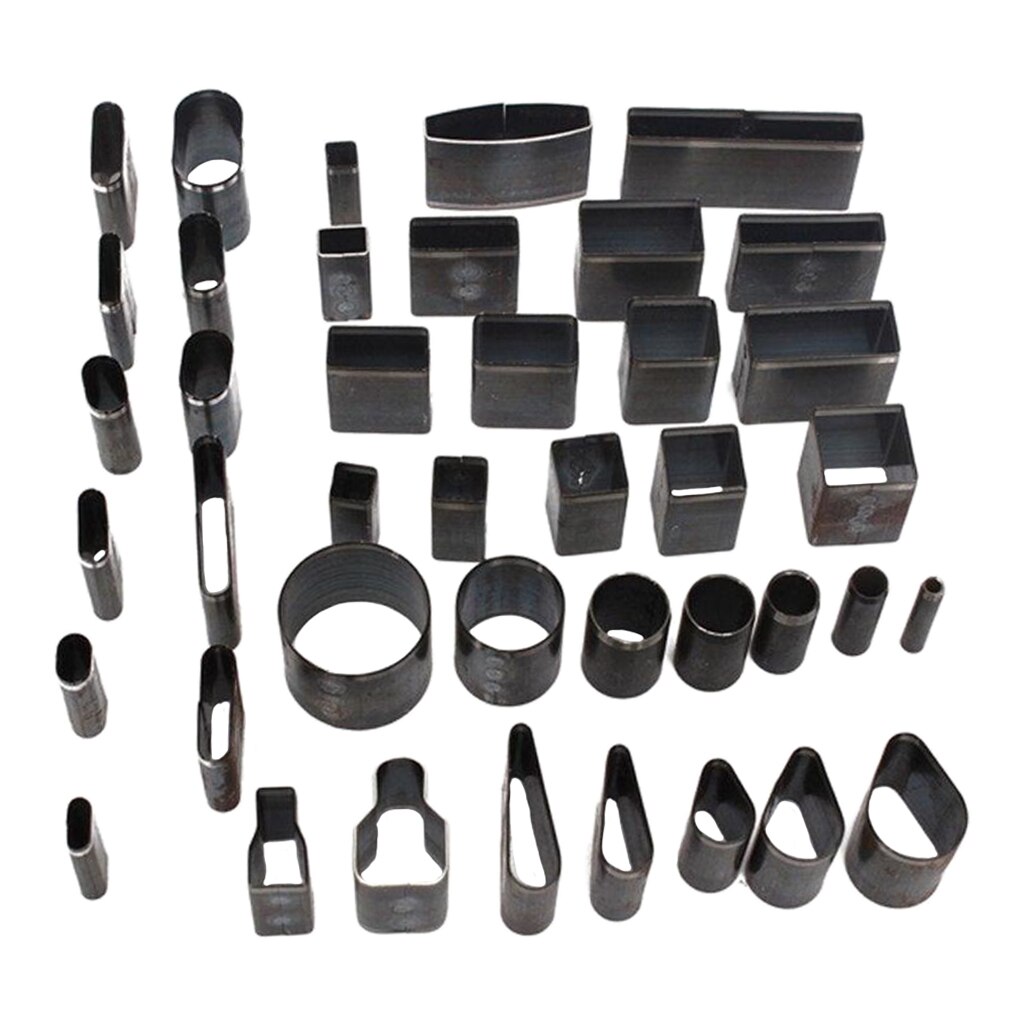 Leather Cutting Tool 39 Shape Hole Hollow Cutter Punch Leather Craft DIY Set