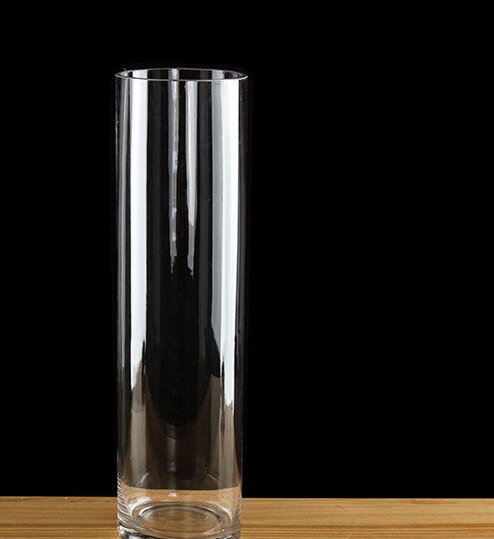 Simplicity Transparent Clear Tabletop Tall Glass Vase Bottle Terrarium Hydroponic Container Pot Flower Home Wedding Decor