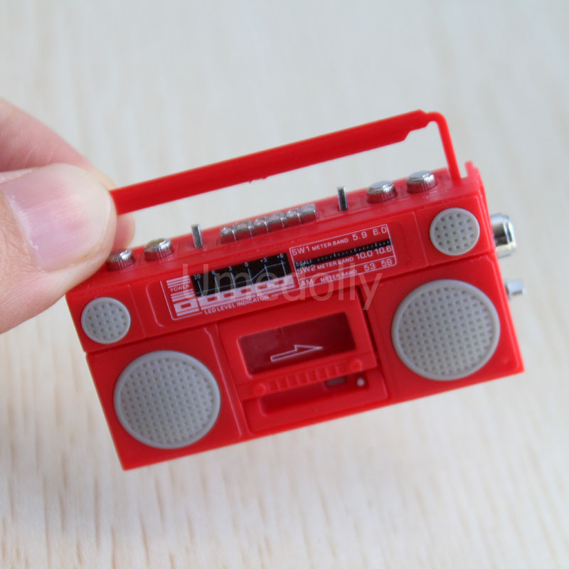 Sød 1/12 skala miniature dukkehus radio / mini båndoptager model  ob11 blyth dukkehus møbler dekoration tilbehør legetøj: Båndoptager b