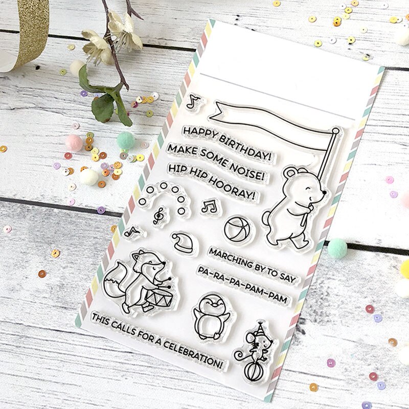 brand Clear stamps set Animal Transparent stamp for DIY Scrapbooking Cards Crafts 06: WW0237A1
