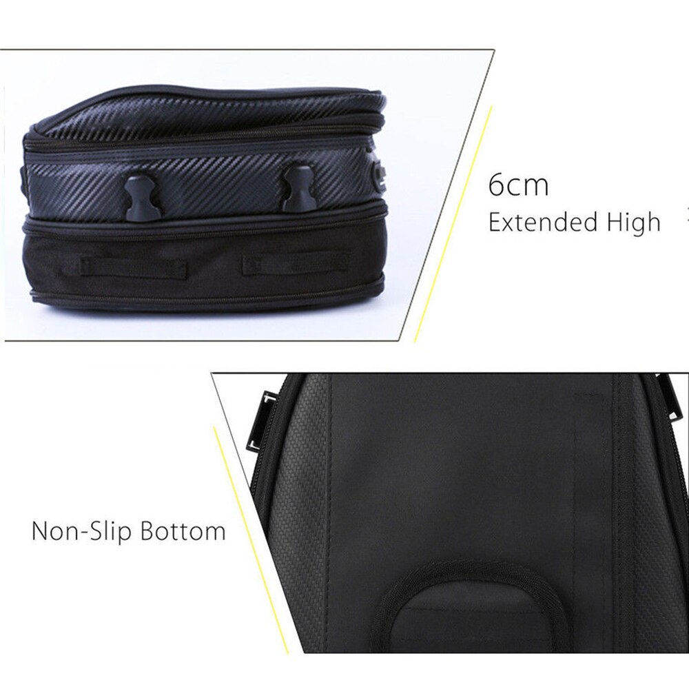 Back bags Pack Motorcycle bag Black Waterproof Motorcycle Luggage Seat