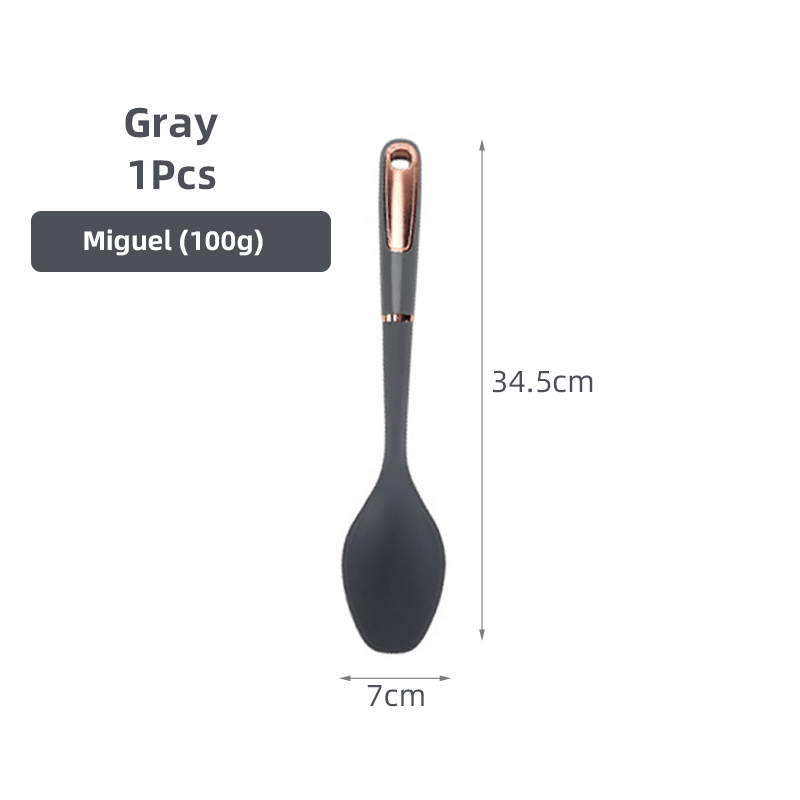 Silicone Kitchen Utensils Non-Stick Cookware Cooking Tools Gold Plated Modern Resistant Heat Kitchenware Accessories Tool: Red