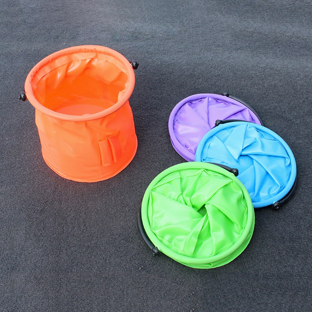 Plastic Folding Bucket Portable Collapsible Fishing Bucket For Washing Painting Brushes